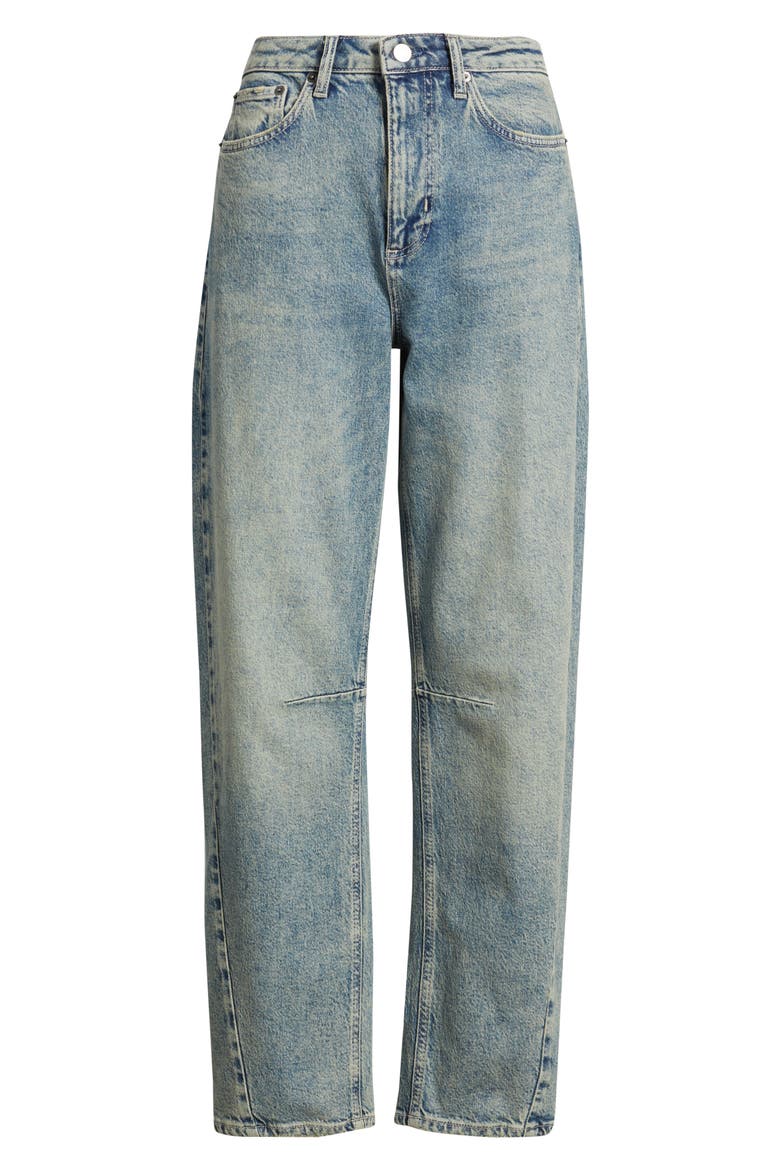 Samo High Waist Straight Leg Jeans, Alternate, color, DESERT SKY
