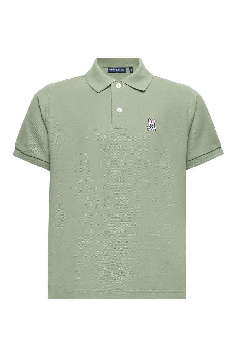 Kids' Cotton Piqué Polo, Main, color, SEA SPRAY