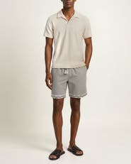Orlebar Brown Setter Seersucker Shorter Length Swim Shorts