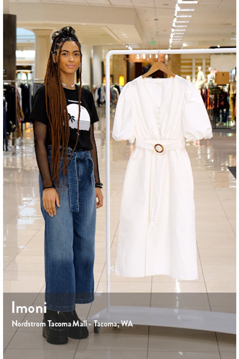 Balloon Sleeve Midi Dress video