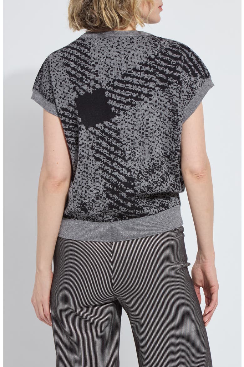 Germaine Pullover Sweater, Alternate, color, LUREX DIAGONAL PLAID