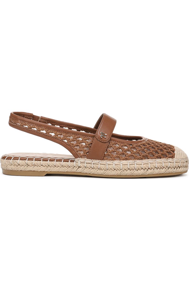 Naturalizer Jolie Slingback Espadrille Flat, Alternate, color, Walnut Wake