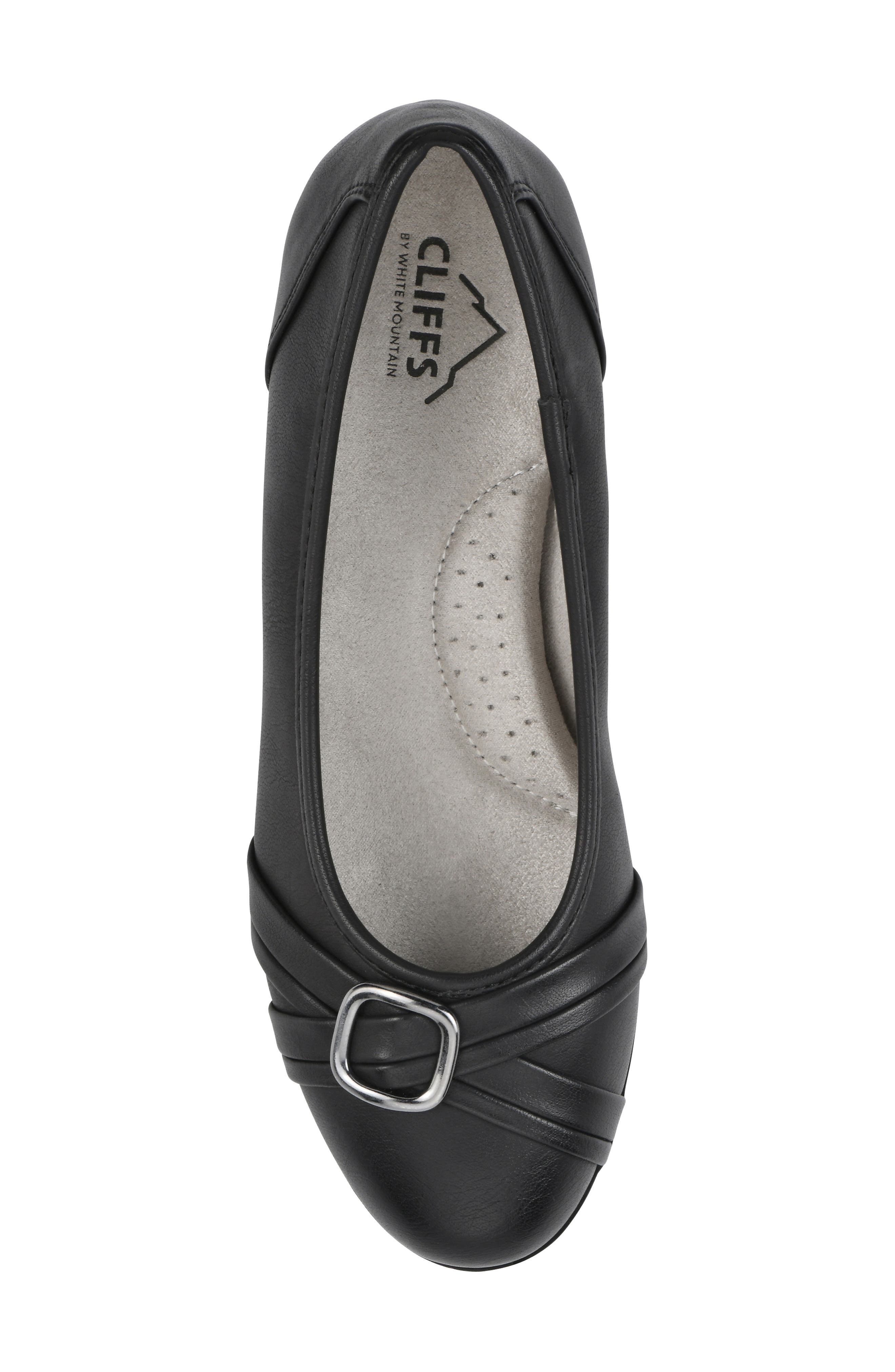 Calming Buckle Strap Flat, Alternate, color, BLACK BURNISHED SMOOTH