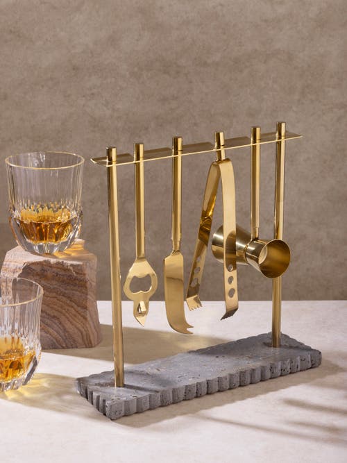 Gauri Kohli Jubel Bar Tools Set In Gold