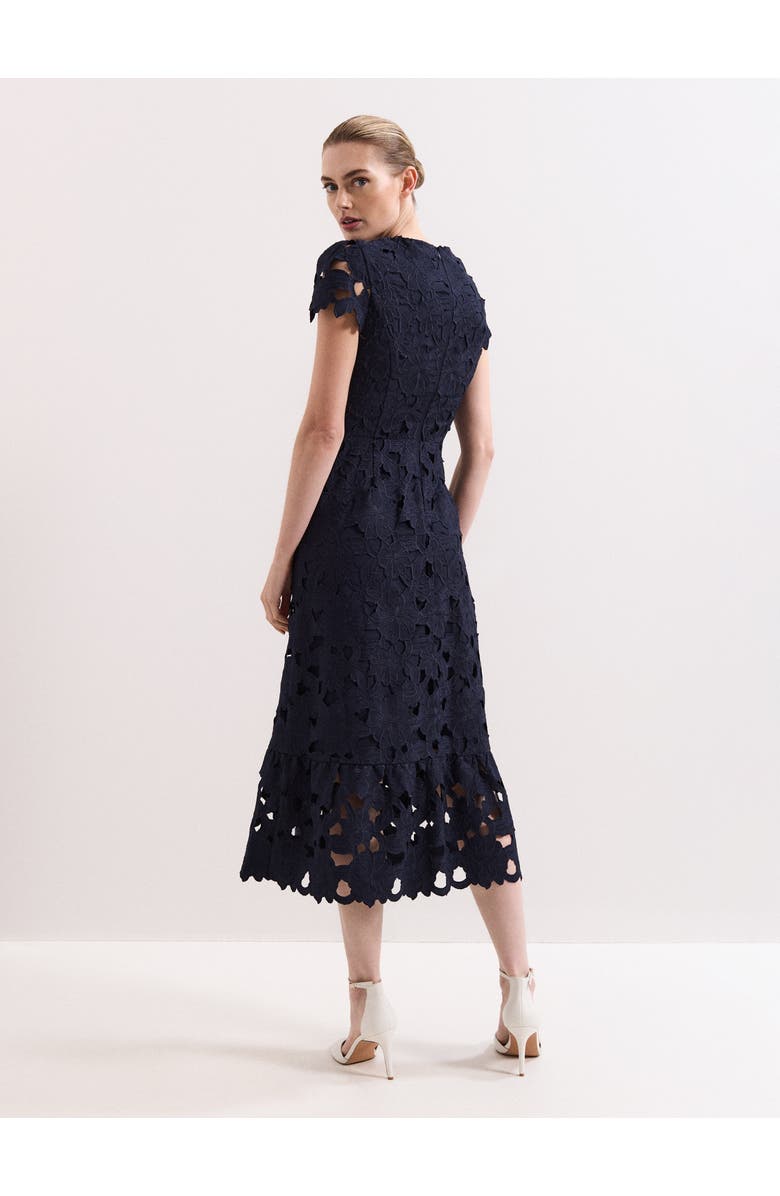Phase Eight Leilani Lace Dress, Alternate, color, Navy