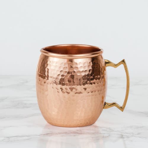 Twine Hammered Mule Mug In Copper