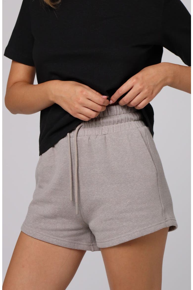 Hemp Essentials Fleece Shorts, Alternate, color, gray