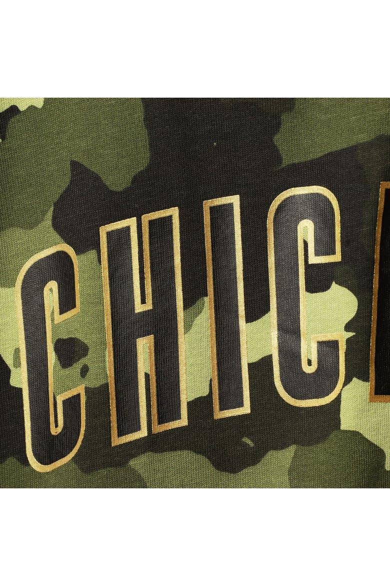 Women's New Era Green Chicago Cubs 2022 MLB Armed Forces Day Camo Racerback Tank Top, Alternate, color, Green
