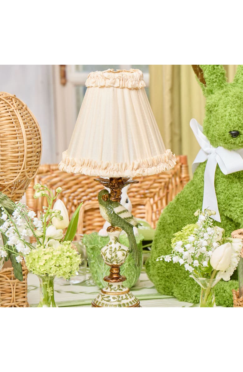 Mrs. Alice Frilled Silk Lampshade, Alternate, color, Cream