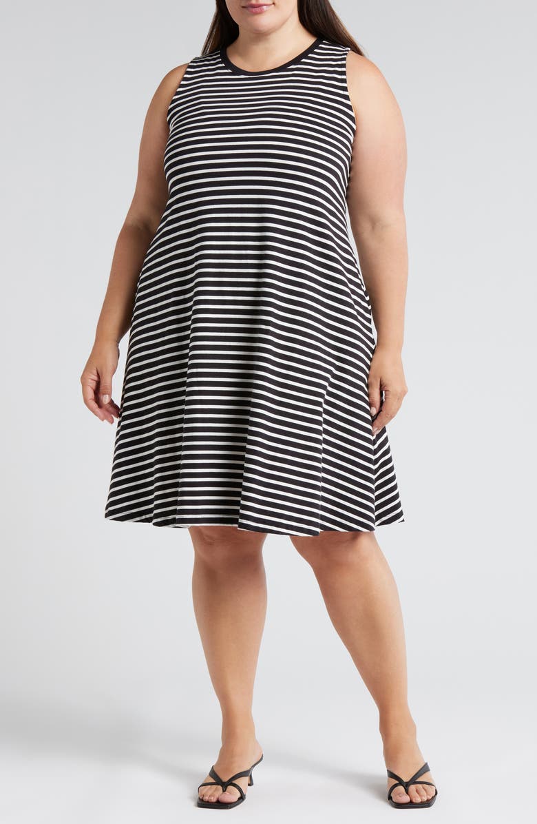 Universal Standard Bay Stripe Cotton Tank Dress, Main, color,