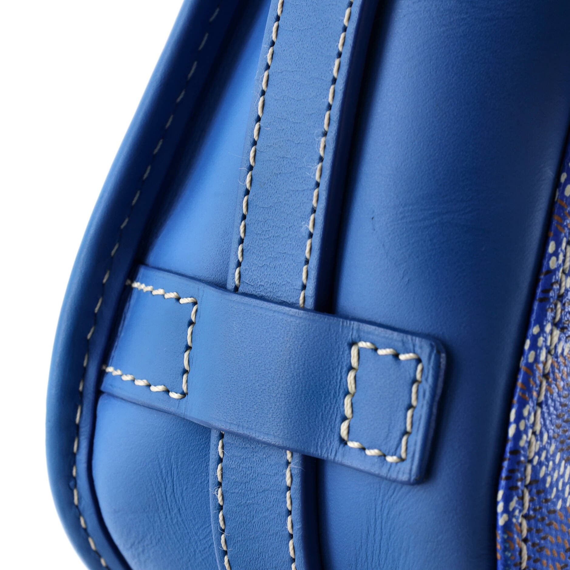 Pre-Owned Goyard Belvedere II Messenger Bag Coated Canvas MM, Alternate, color, Blue
