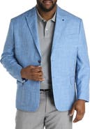 Synrgy by DXL Big & Tall Mixed Media Jacket-Relaxer Sport Coat