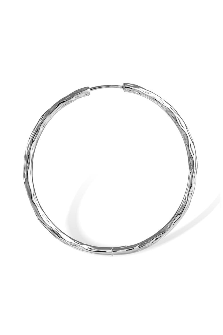 Grove Hoop Earrings, Alternate, color, Silver