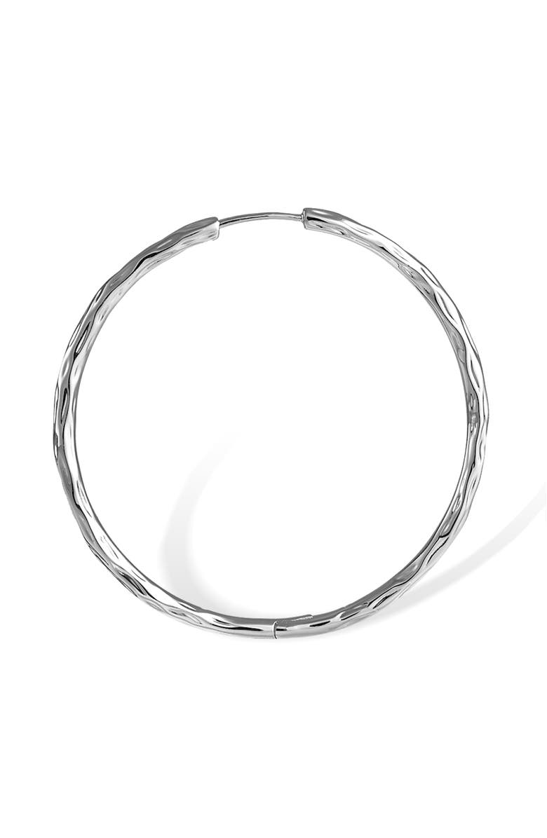 RETRO CHIC Grove Hoop Earrings, Alternate, color, Silver