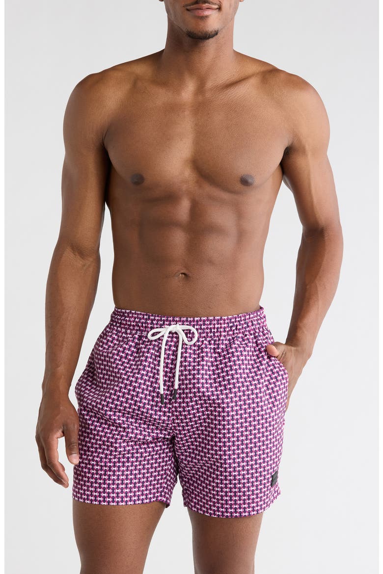 Vibe Swim Trunks, Main, color, MEDIUM PINK