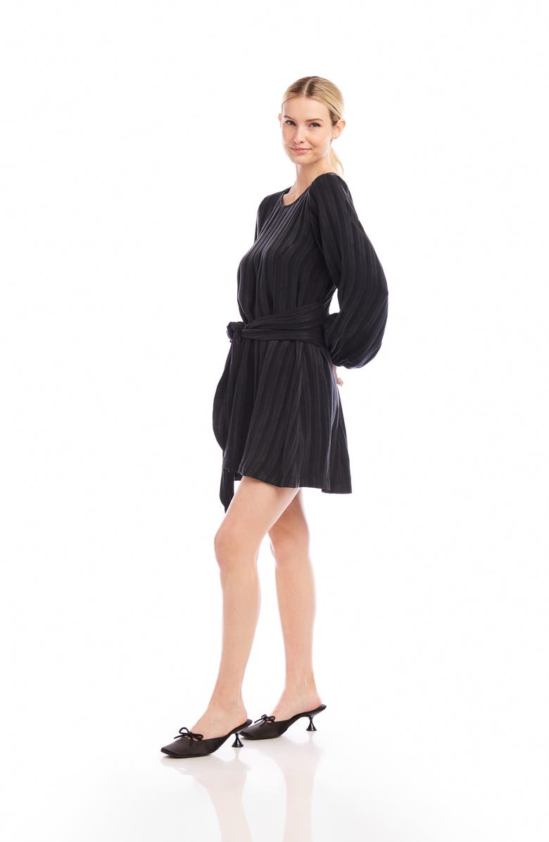FIFTEEN TWENTY Juno Long Sleeve Minidress, Alternate, color, Black