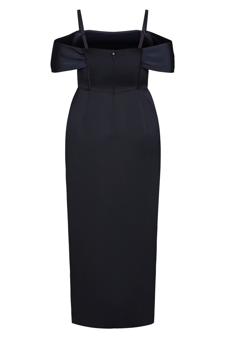 Forbidden Love Off the Shoulder Dress, Alternate, color, NAVY