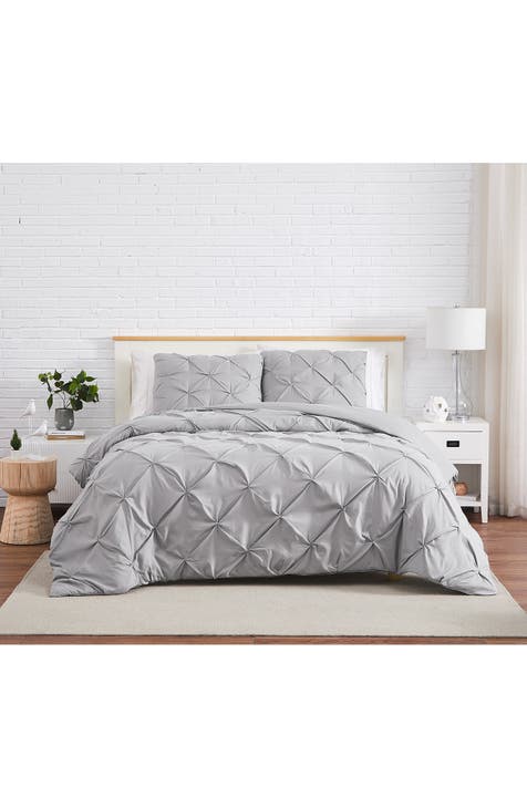 Pinch Pintuck Duvet Cover Set