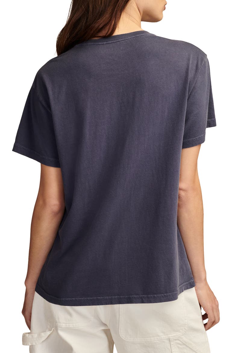 Floral Queen Oversize Cotton Graphic T-Shirt, Alternate, color, WASHED BLU