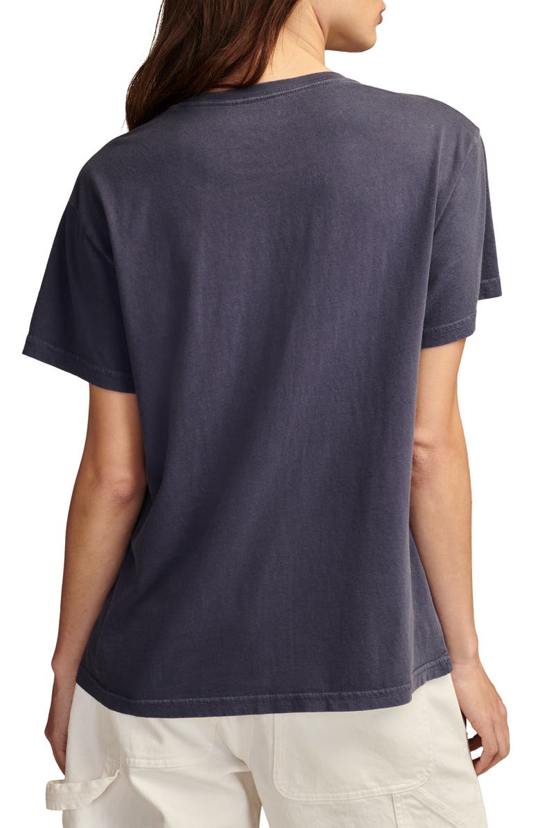 Lucky Brand Floral Queen Oversize Cotton Graphic T-Shirt, Alternate, color, 