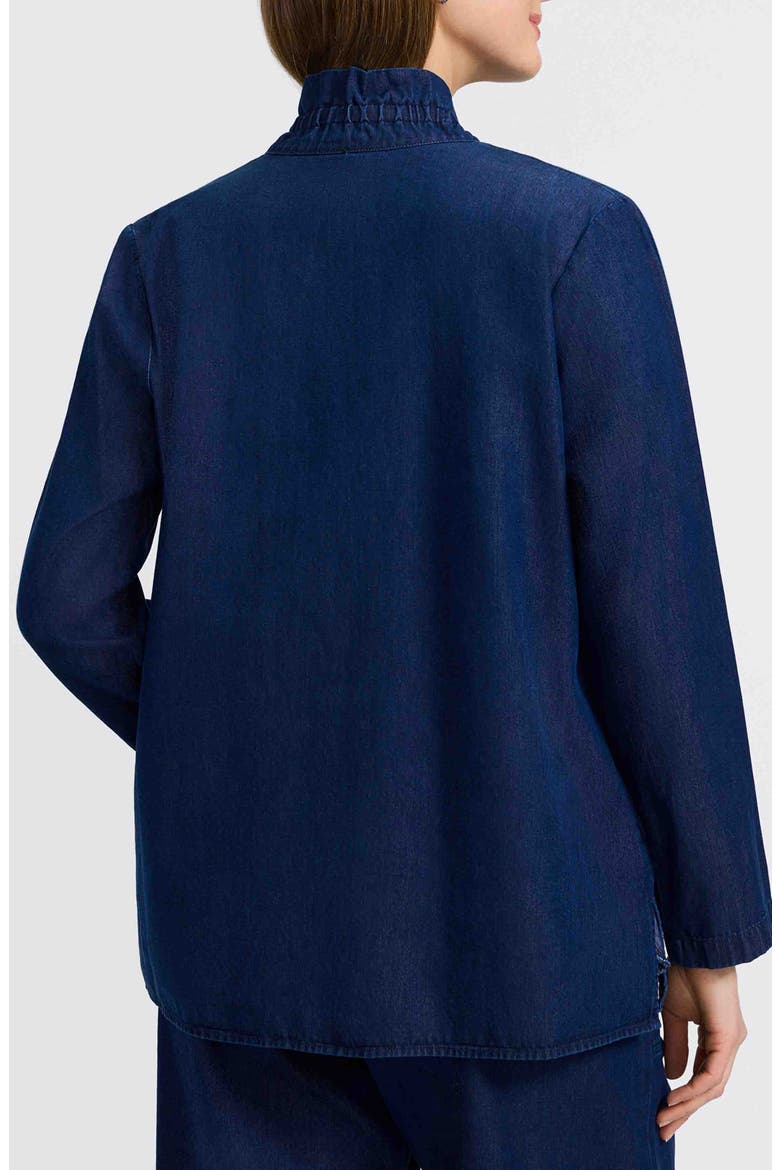 Carolina Denim Button-Up Shirt, Alternate, color, DARK WASH
