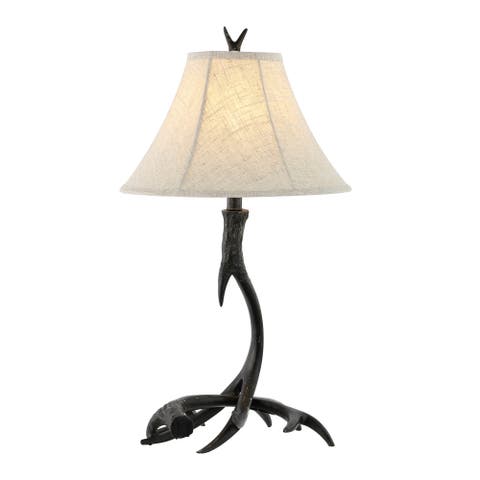 Antler 27.5" Rustic Resin LED Table Lamp