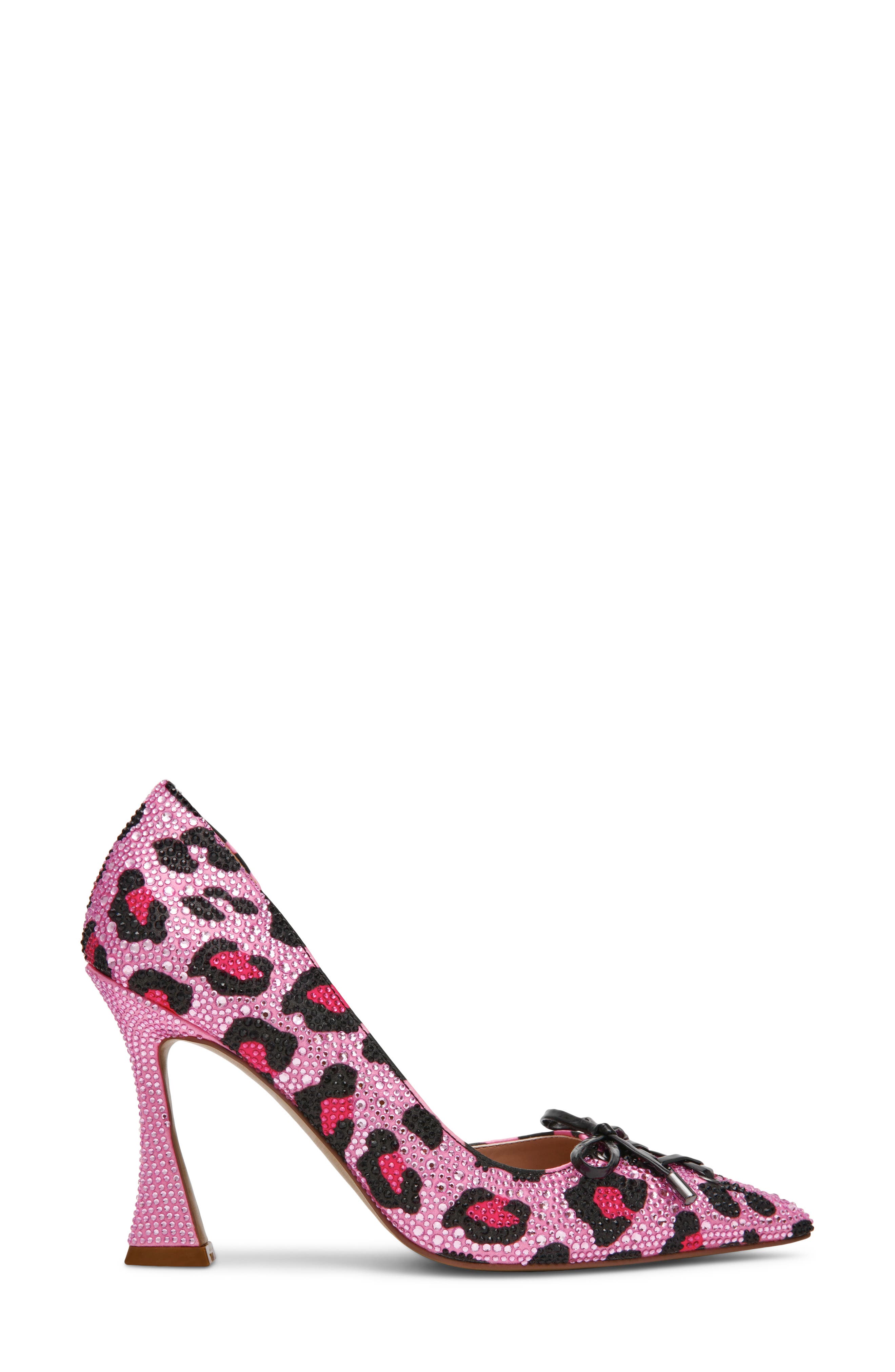 Delta Pointed Toe d'Orsay Pump, Alternate, color, PINK LEOPARD