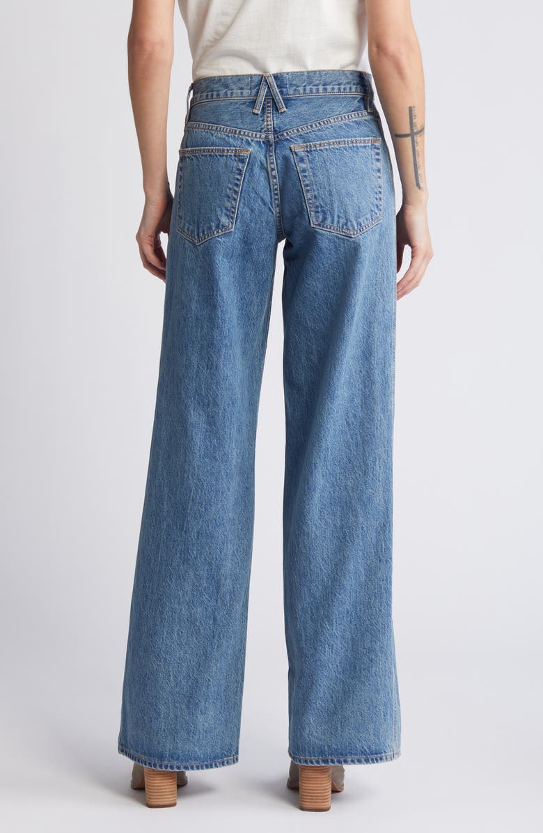 SLVRLAKE Mica Low Rise Double Seam Wide Leg Jeans, Alternate, color,