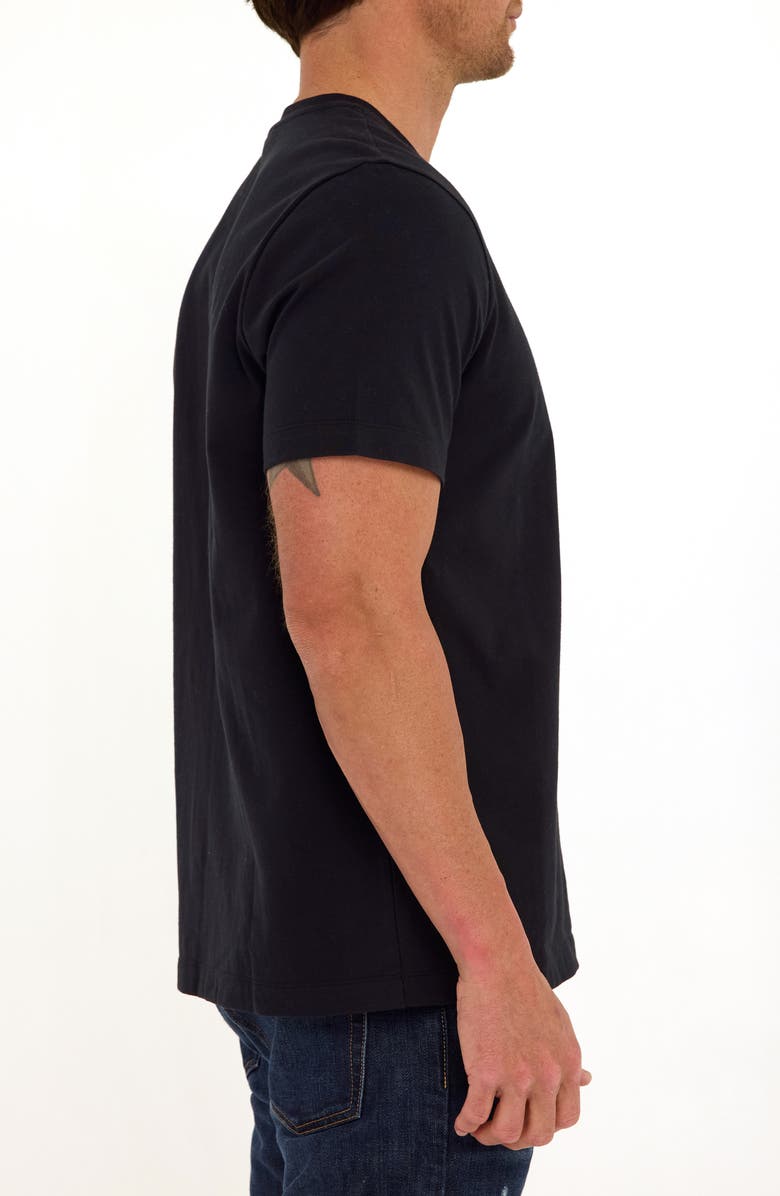 Threads 4 Thought Shayne Luxe Jersey Henley, Alternate, color, Black