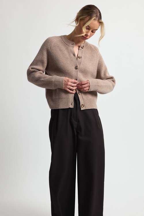 ALMINA CONCEPT ALMINA CONCEPT BUTTON UP WOOL CROPPED CARDIGAN