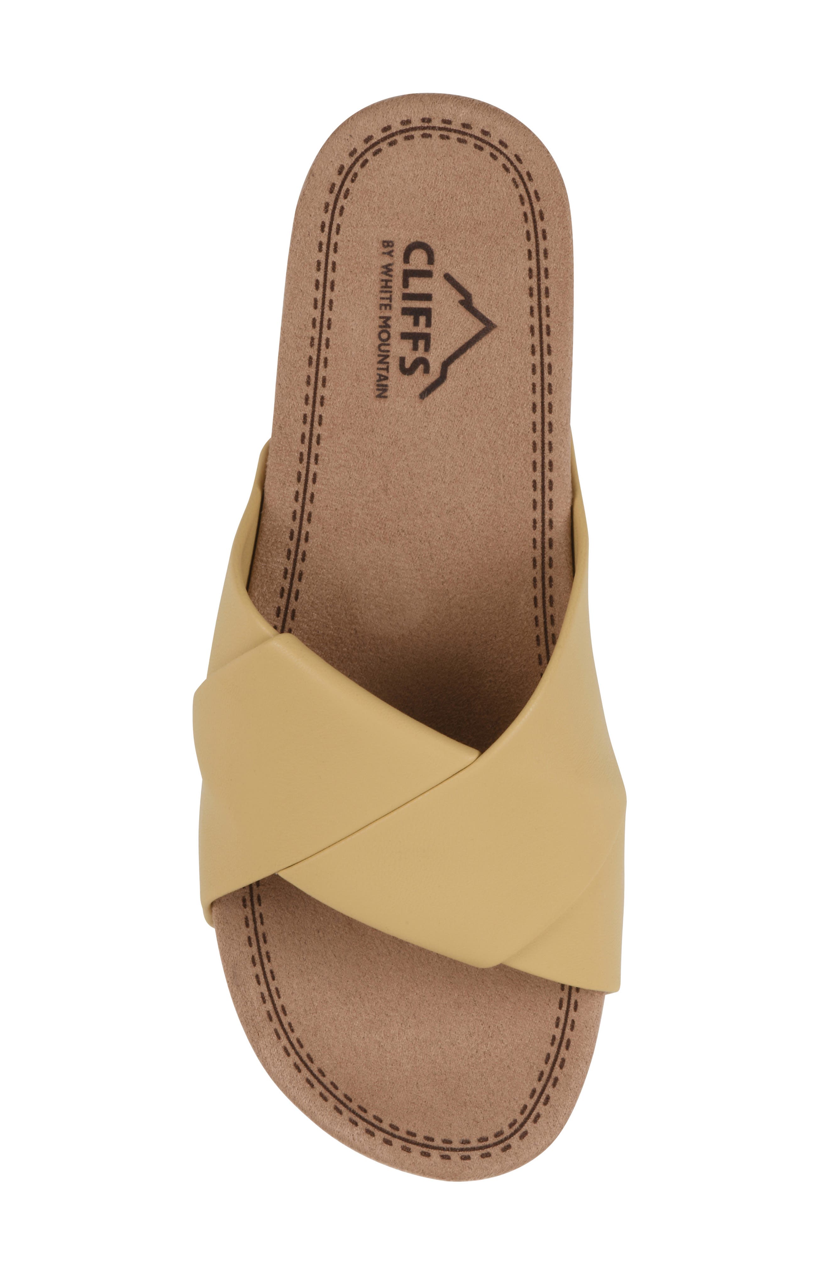 Tincie Slide Sandal, Alternate, color, YELLOW SMOOTH