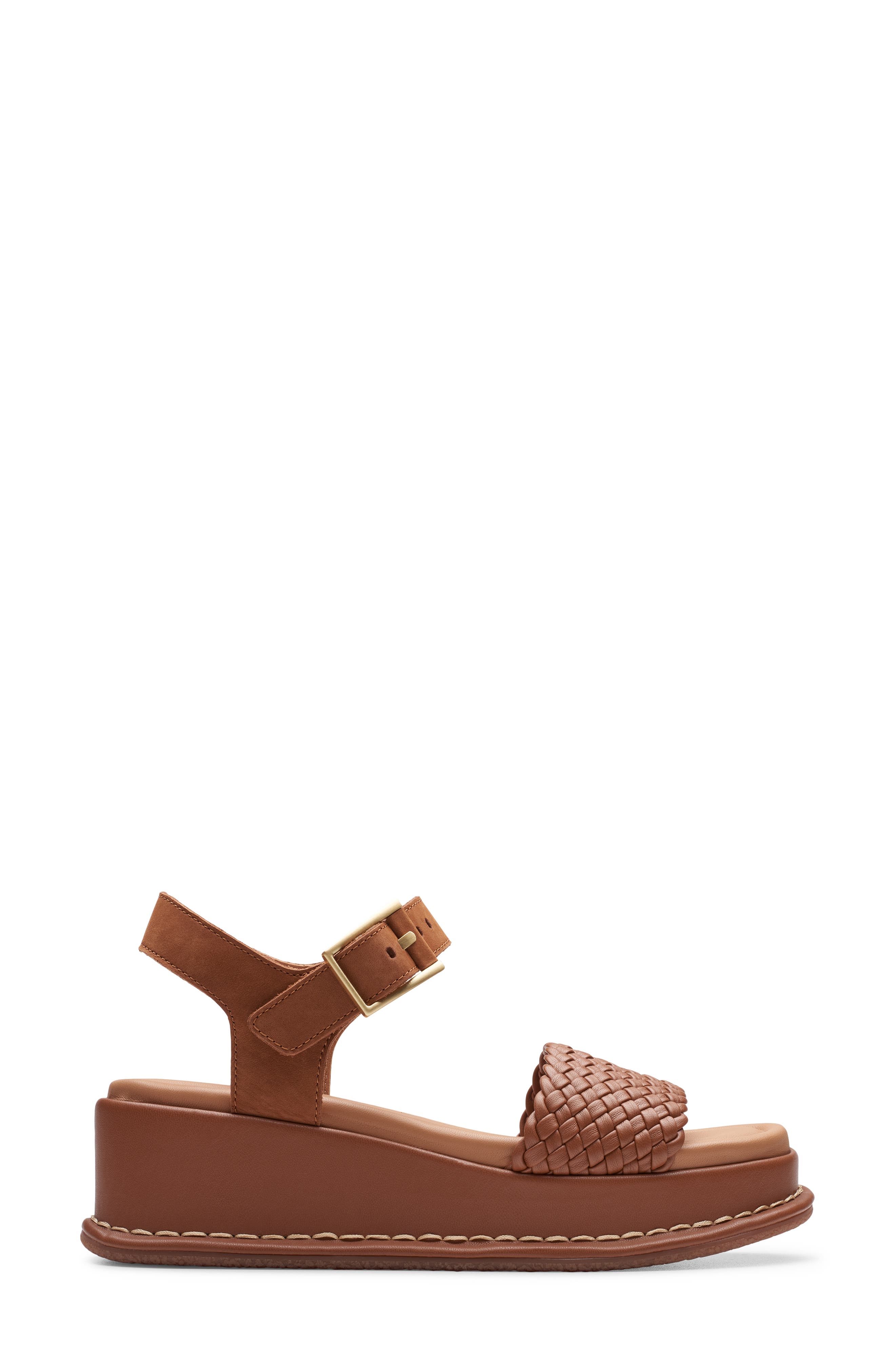 Clarks<sup>®</sup> Kimmei Bay Ankle Strap Platform Wedge Sandal, Alternate, color, 