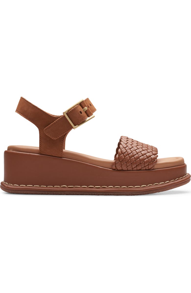 Clarks<sup>®</sup> Kimmei Bay Ankle Strap Platform Wedge Sandal, Alternate, color,