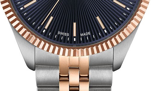 Tissot Ballade Two-tone Bracelet Watch, 40mm In Blue