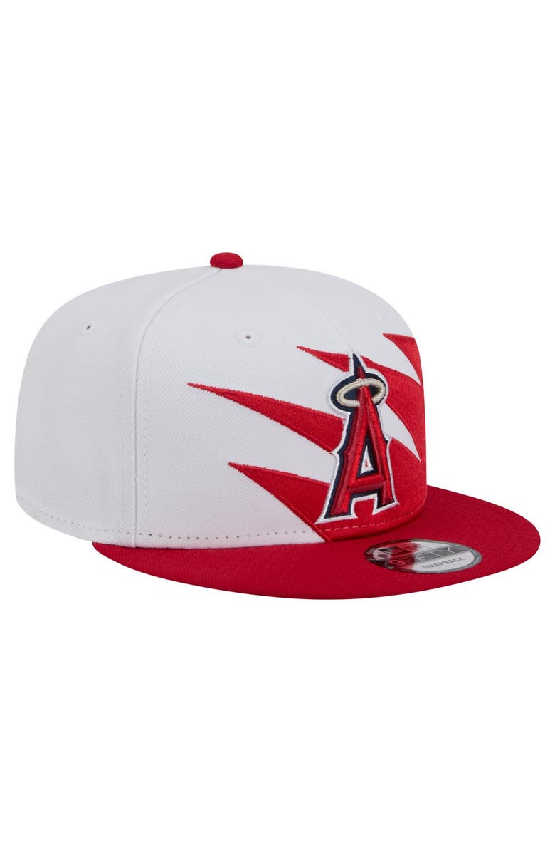 New Era Men's New Era Red/White Los Angeles Angels Jagged 9FIFTY Snapback Hat, Alternate, color, 