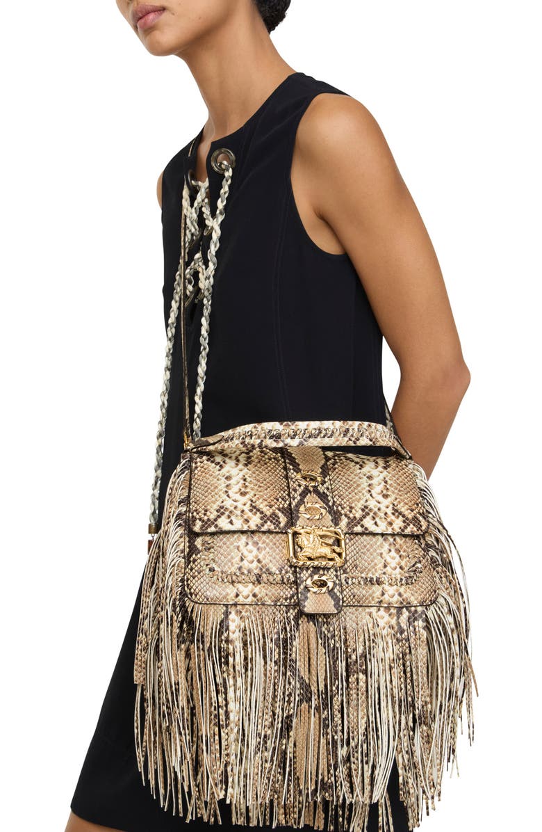 Burberry Small Rider Bag, Alternate, color, Natural Beige