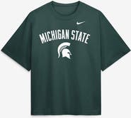 Nike Women's Nike  Green Michigan State Spartans Arch Logo Boxy T-Shirt