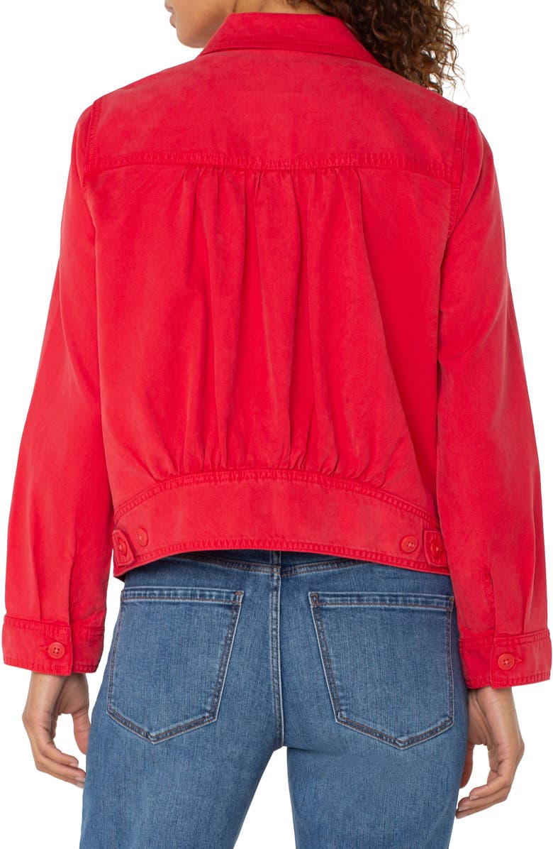 Liverpool Los Angeles Button Front Trucker Jacket, Alternate, color, 