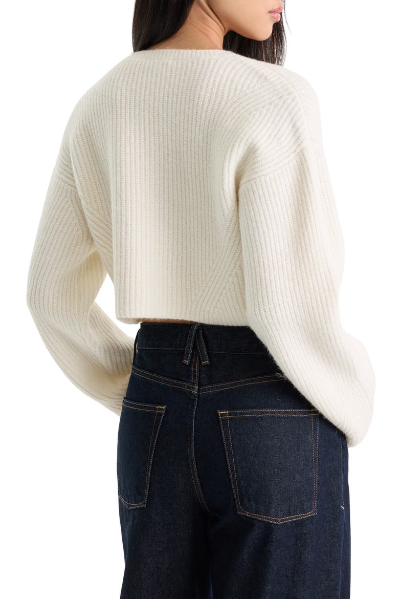 The Chunky Knit Cardigan, Alternate, color, CHALK