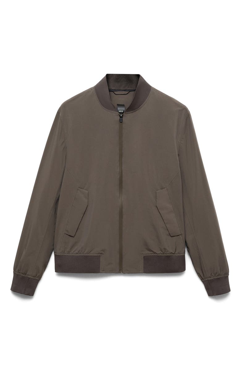 MANGO Waterproof Bomber Jacket, Main, color, 