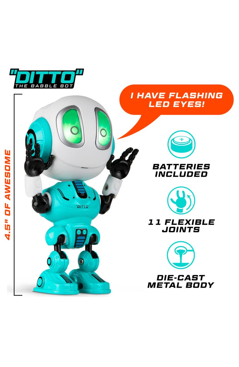 Force1 Ditto Mini Voice Changer Robot Toy, Alternate, color, Blue