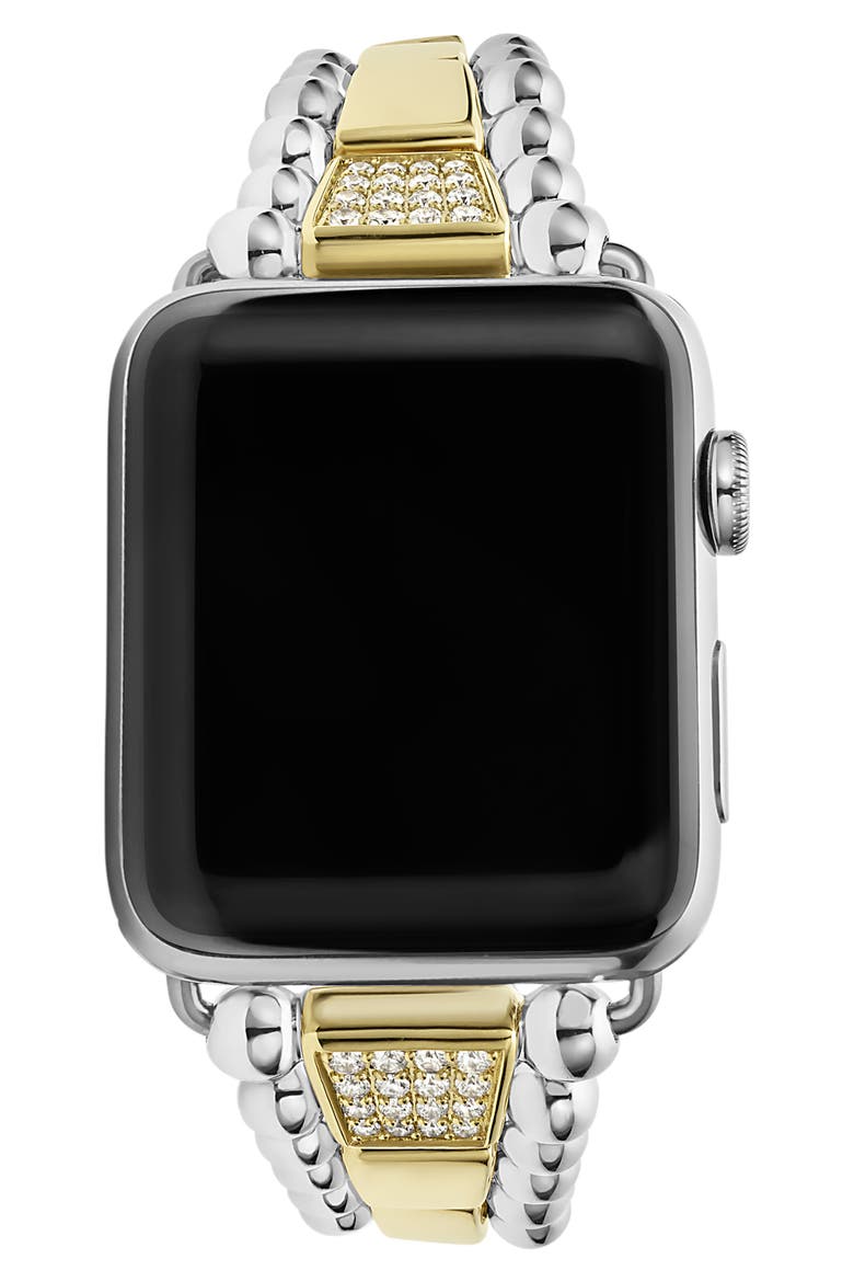 Smart Caviar Diamond Apple Watch® Watchband, Alternate, color, TWO-TONE