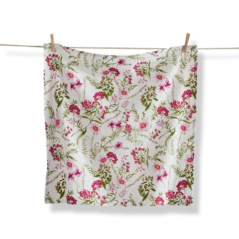 Artisona Blossom Multi Cotton Flour Sack Dishtowel 27x27 in