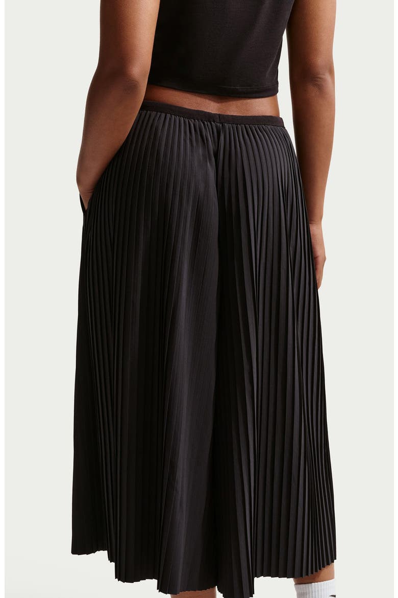 Sportswear Pleated Culottes, Alternate, color, 010 BLACK/SAIL