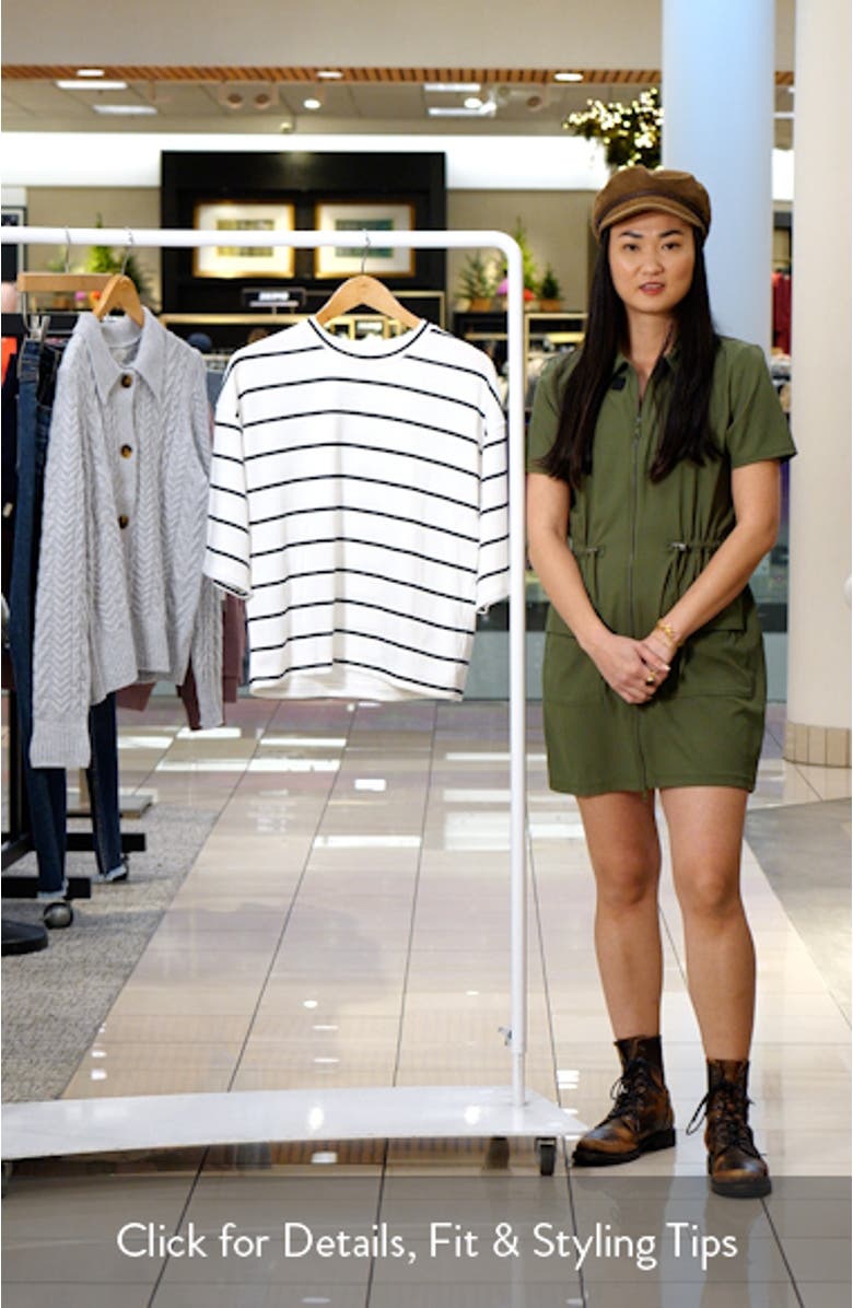 Stripe Wide Sleeve Knit Top, sales video thumbnail