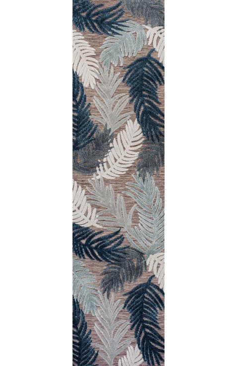 Montego High-Low Tropical Palm Indoor/Outdoor Area Rug