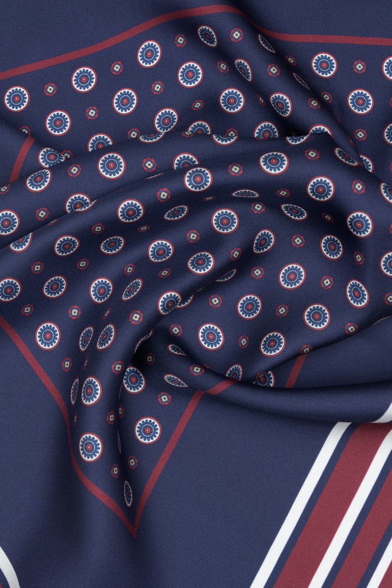 Aldo - Silk Neckerchief for Men, Alternate, color, Navy