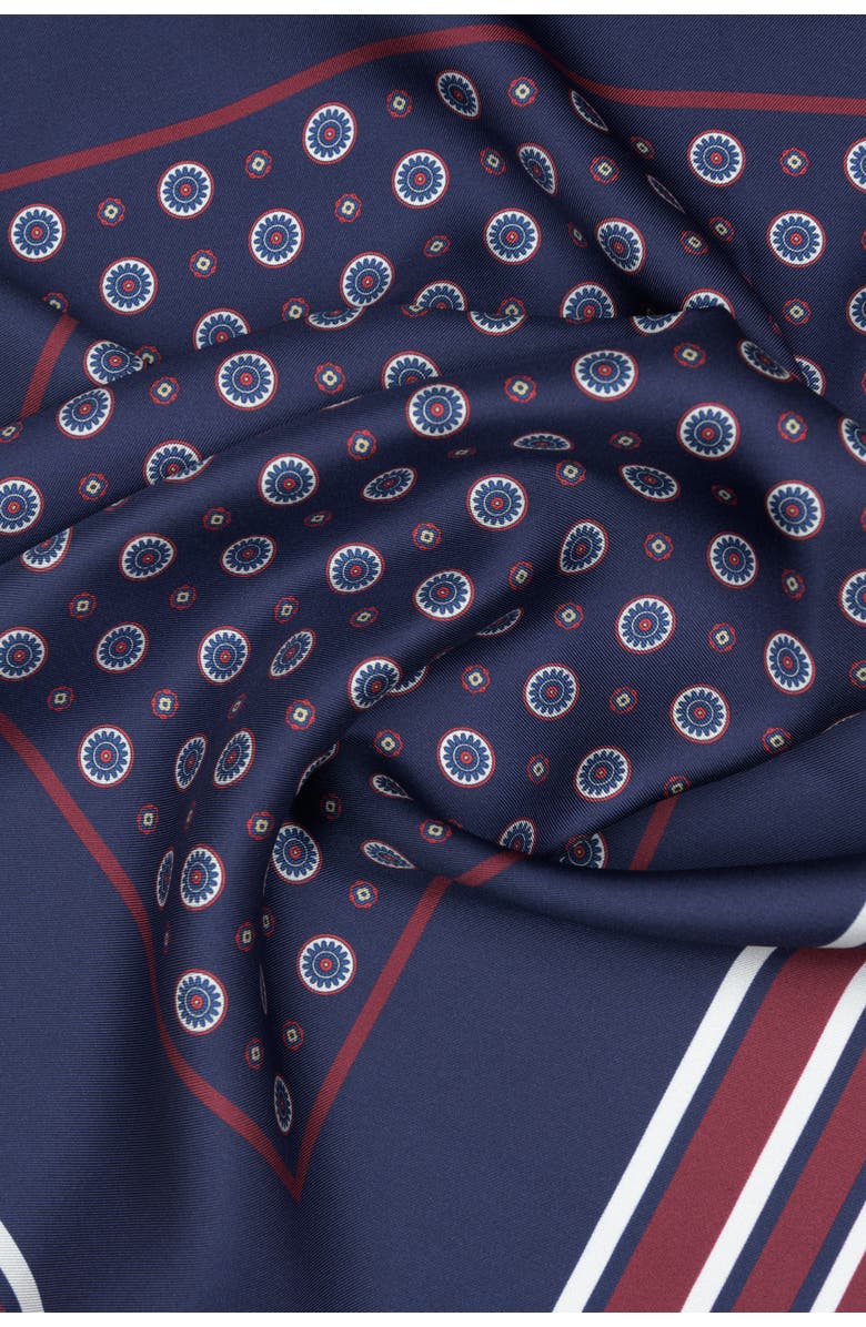 Elizabetta Aldo - Silk Neckerchief for Men, Alternate, color, Navy