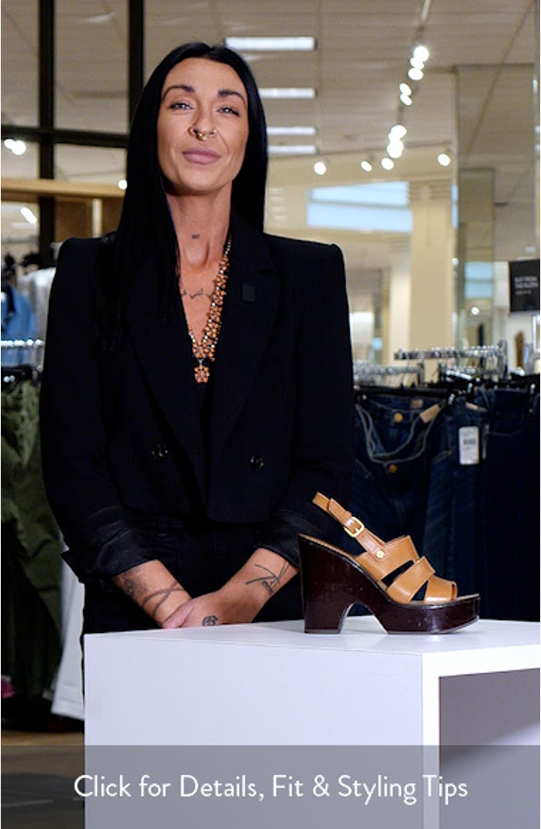 Peony Slingback Platform Sandal, sales video thumbnail