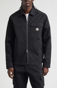Moncler Stretch Cotton Zip Shirt